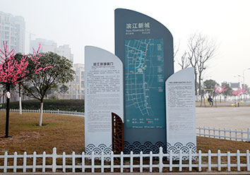公園景點介紹牌 景區區域導覽圖